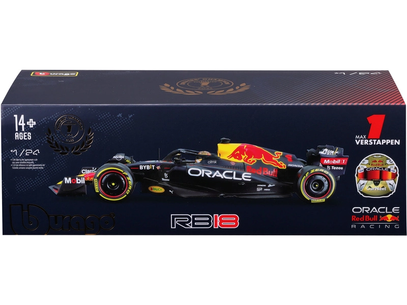 Bburago Red bull F1 Rb18 Team Oracle Red Bull Racing N 1 1:24, tmavě modrá