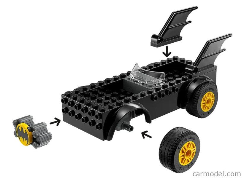 Lego Batman Lego - Batmobile - Batman Vs The Joker - 54 Pezzi - 54 Pieces Black