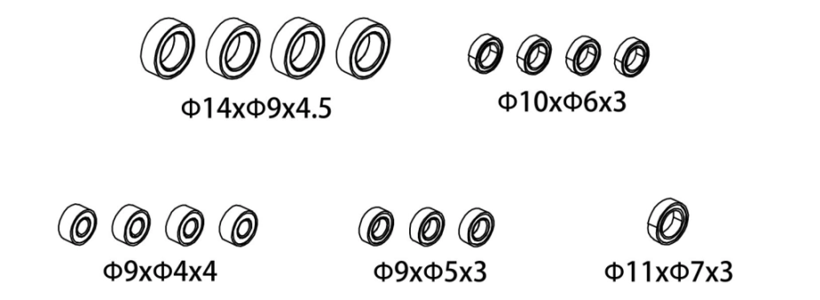 1610164 - Ball Bearing Set
