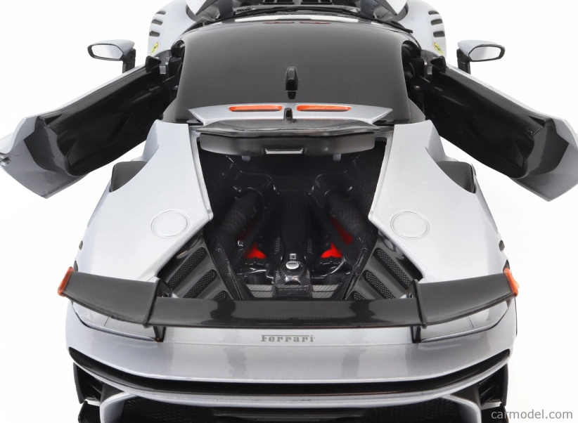 Bburago Ferrari Sf90xx Stradale 2024 1:18 Bianco Artico - Bílá Met Oranžová Černá