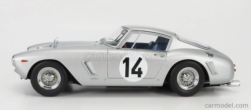 Kk-scale Ferrari 250gt Swb 3.0l V12 Team Noblet N 14 3rd 24h Le Mans 1961 P.noblet - J.guichet 1:18 Silver Blue