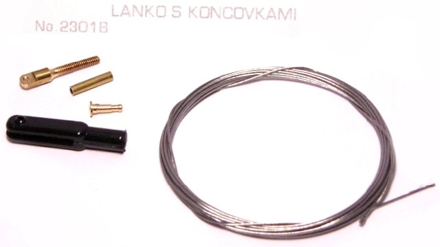 2301 Lanko 0,5mm s koncovkami 2m, 1ks