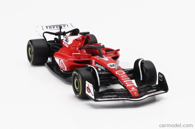 Bburago Ferrari F1 Sf-23 Team Scuderia Ferrari N 16 2nd Las Vegas Usa Gp 2023 Charles Leclerc 1:43 červená biela čierna