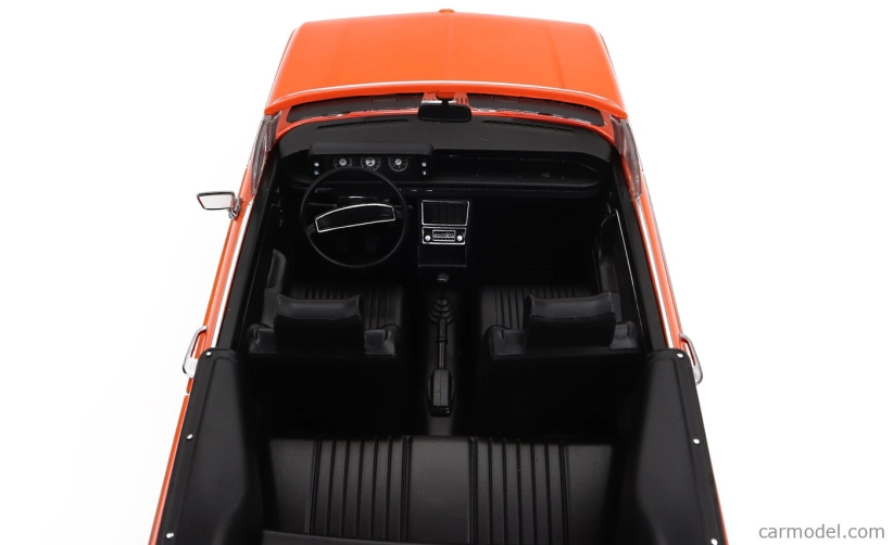 BMW 1600-2 Cabriolet 1968 v mierke kk - s odnímateľnou mäkkou strechou 1:18 oranžová
