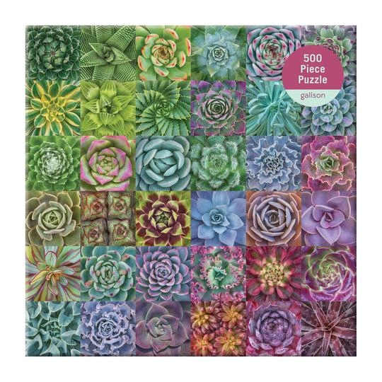 Galison Puzzle Farebné sukulenty 500 dielikov
