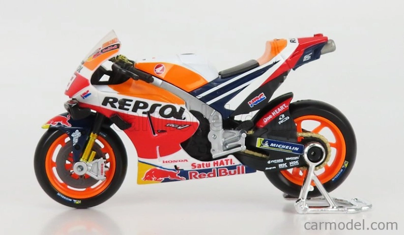 Maisto Honda Rc213v Repsol Honda Team N 93 Motogp 2021 Marc Marquez 1:18 oranžovo-červená
