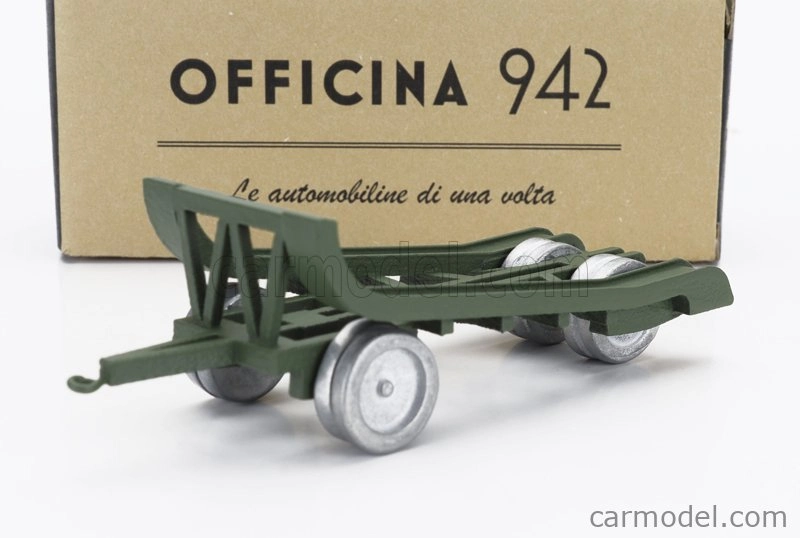Officina-942 Trailer Rimorchio Viberti Trasporto Carro M13/m14 1942 1:76 Vojenská Zelená