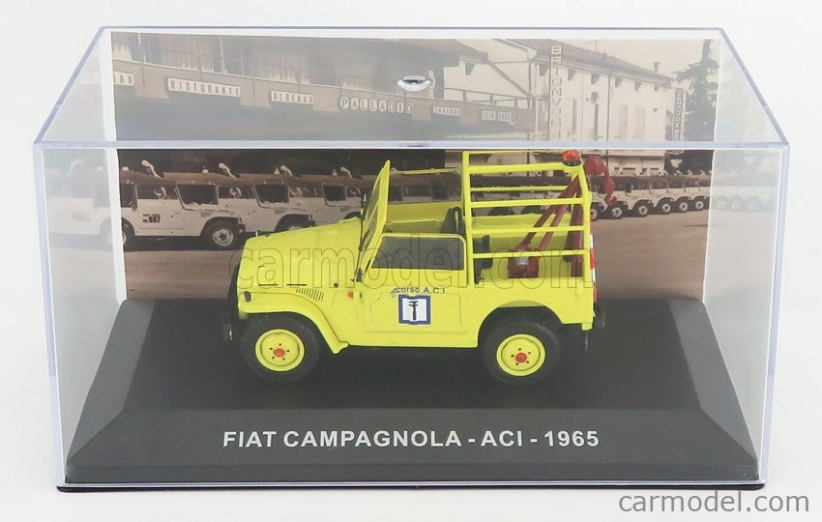 Edicola Fiat Campagnola Aci 1965 - Carro Attrezzi - Wrecker Road Service 1:43 Žlutá