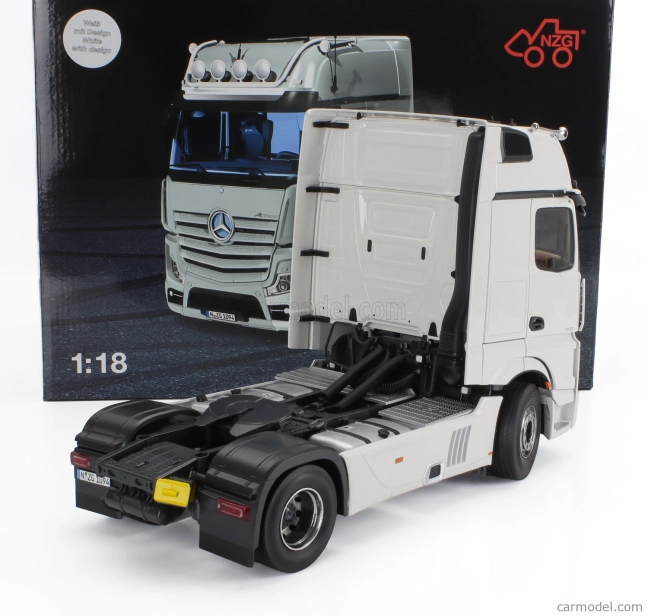 Nzg Mercedes benz Actros L 1863 Gigaspace 4x2 Tractor Truck 2-assi 2023 1:18 Bílá