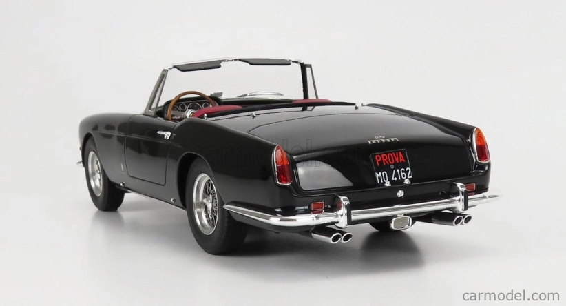 Matrix scale models Ferrari 250gt Ii-series Cabriolet Open 1960 - Con Vetrina With Showcase 1:18 Black