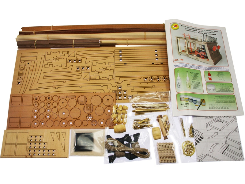 Mantua Model Dělová paluba řez 1:23 kit