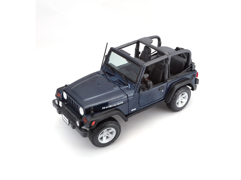 Maisto Jeep Wrangler Rubicon 1:18 modrá metalíza