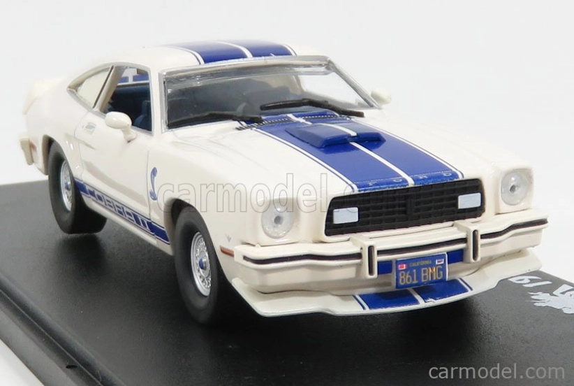 Greenlight Ford usa Shelby Mustang Ii Cobra Ii 1976 - Charlieho anjeli (auto Jill Munroe) 1:43 bielo modrá