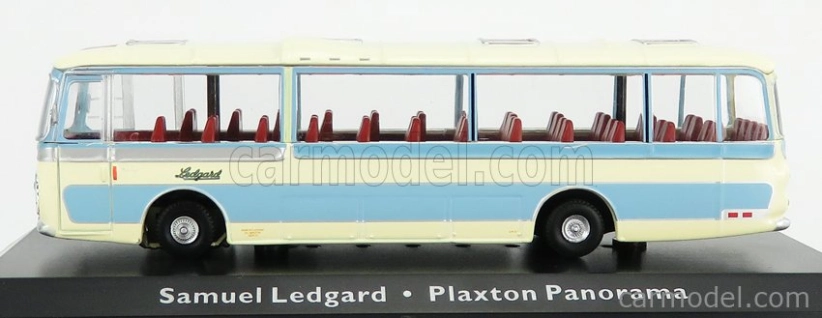 Edicola Leyland Leopard Autobus Plaxton Panorama Coach Samuel Ledgard 1965 1:72 Světle Modrá Krémová