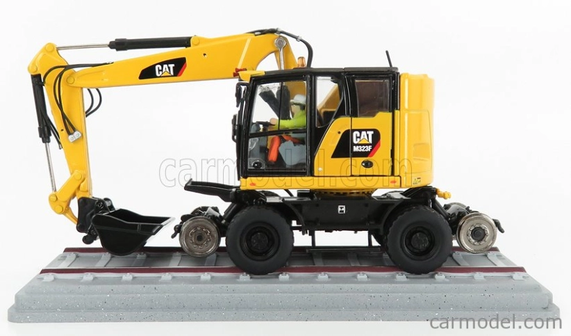 Dm-models Caterpillar Catm323f Kolový bagr na železnici 1:50, žlutá