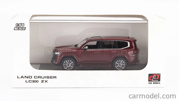 Lcd-model Toyota Land Cruiser Lc300-zx 2022 1:64 Red