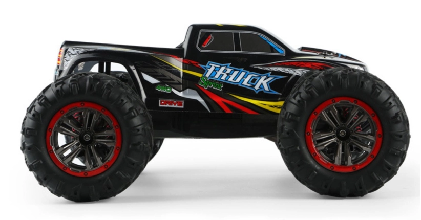 RC monster truck 9125, červená + náhradní baterie