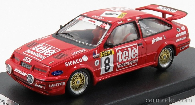 Trofeu Ford england Sierra Cosworth N 8 24h Spa 1987 A.rouse - T.tassin - W.percy 1:43 Červená