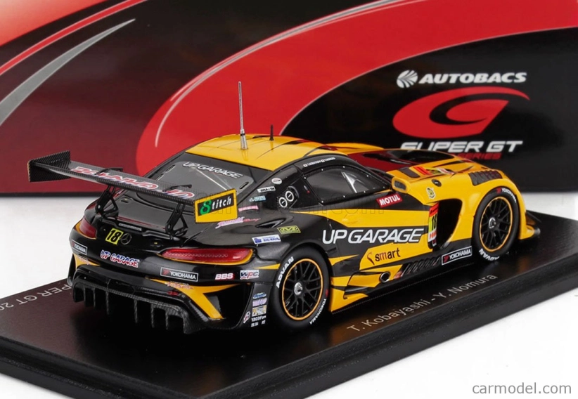 Spark-model Mercedes Benz Amg Gt3 Evo Team Upgarage N 18 Gt300 Class Super Gt 2025 Takashi Kobayashi - Yuto Nomura 1:43 Yellow Black