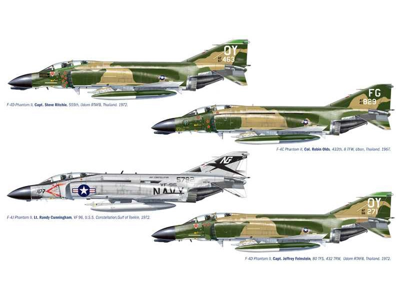 Italeri F-4 C/D/J Phantom II ACES USAF-US Navy Vietnam (1:72)