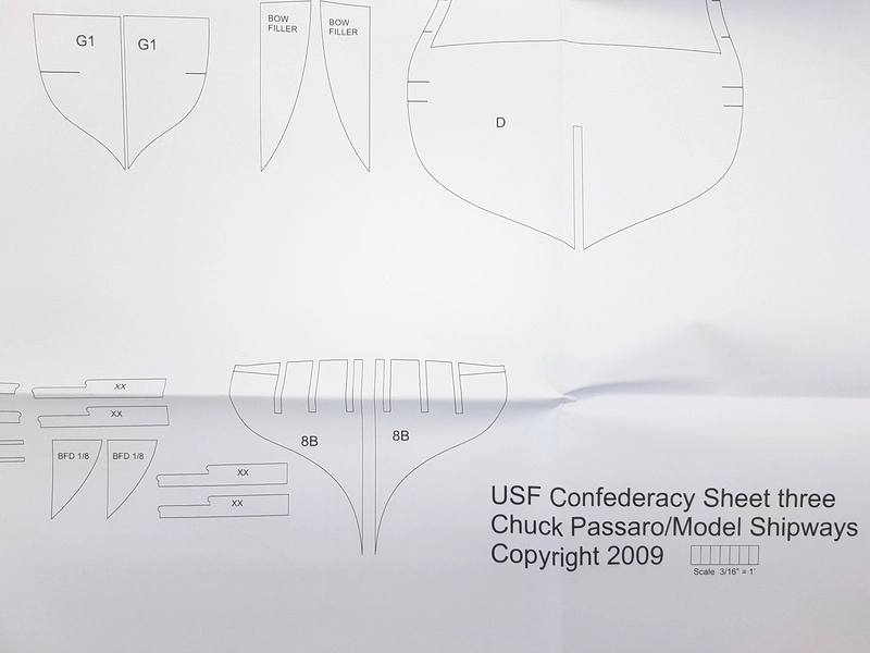 Model Shipways USF Confederacy 1778 1:64 kit