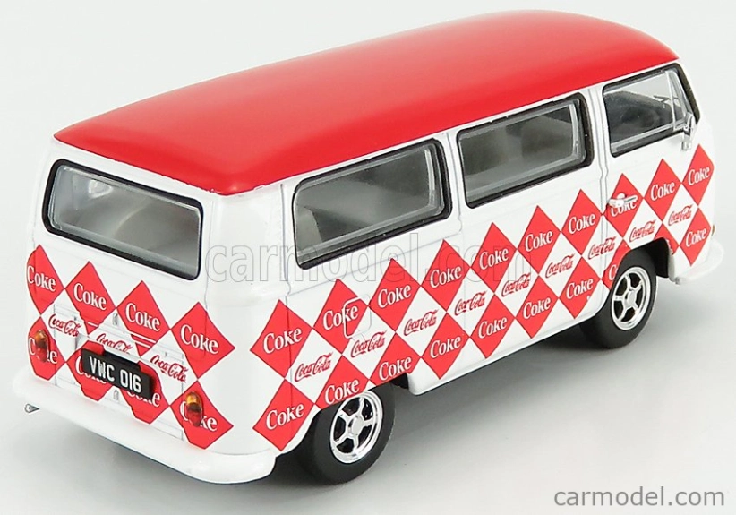 Corgi Volkswagen T1 Camper Van Coca-cola Coke 1961 1:43 Biela červená