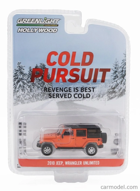 Greenlight Jeep Wrangler Unlimited Hard-top 2010 1:64 Orange Black