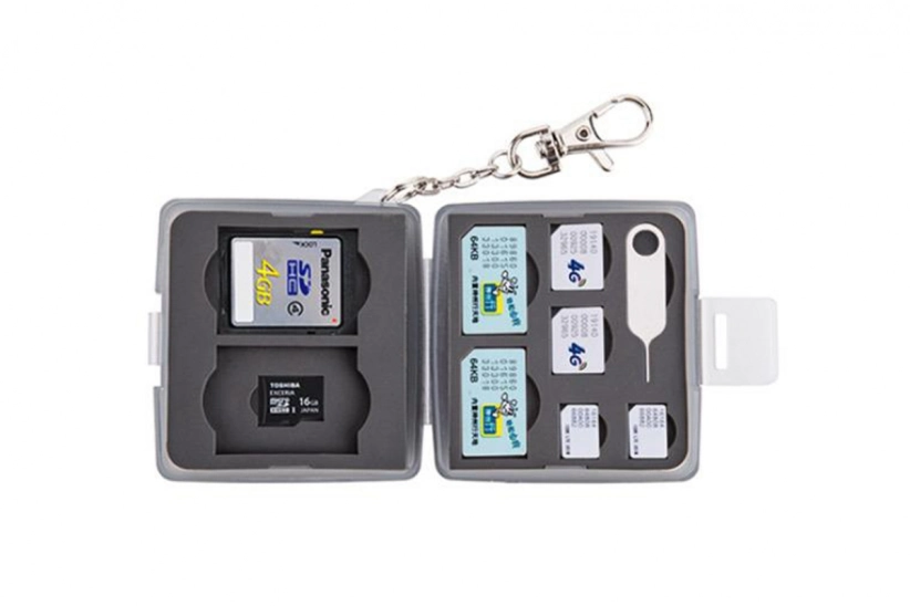 JJC Box na pamäťové karty (2 SD, 2 MSD, 2 SIM, 2 Micro SIM, 2 Nano SIM)