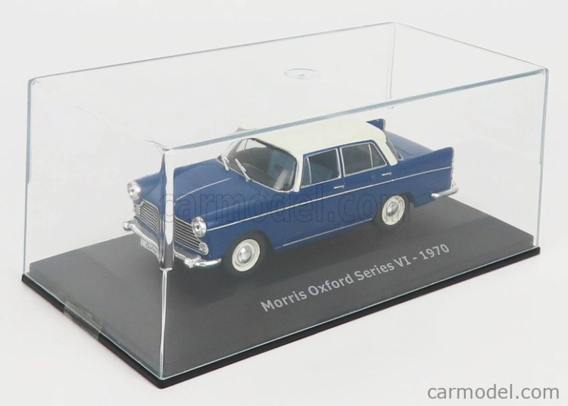 Edicola Morris Oxford Series Vi 1970 - Con Vetrina - S vitrínou 1:43 Modrá biela