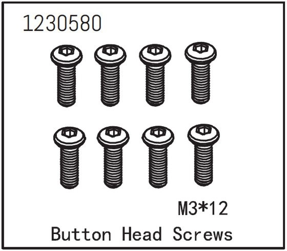 Button Head Screw M3*12 (8)