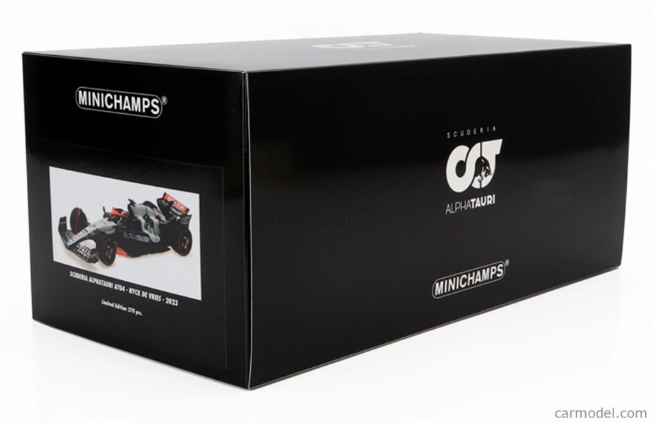 Minichamps Alpha tauri F1  At04 Team Alpha Tauri N 21 Season 2023 Nyck De Vries 1:18 Modrá Bílá