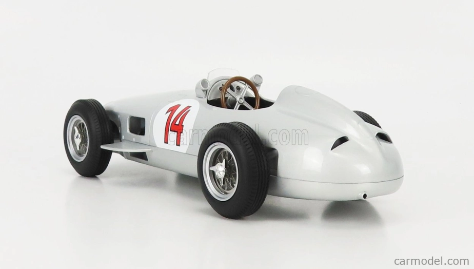 Werk83 Mercedes benz F1 W196 N 14 2nd Belgium Gp 1955 Stirling Moss 1:18 Silver