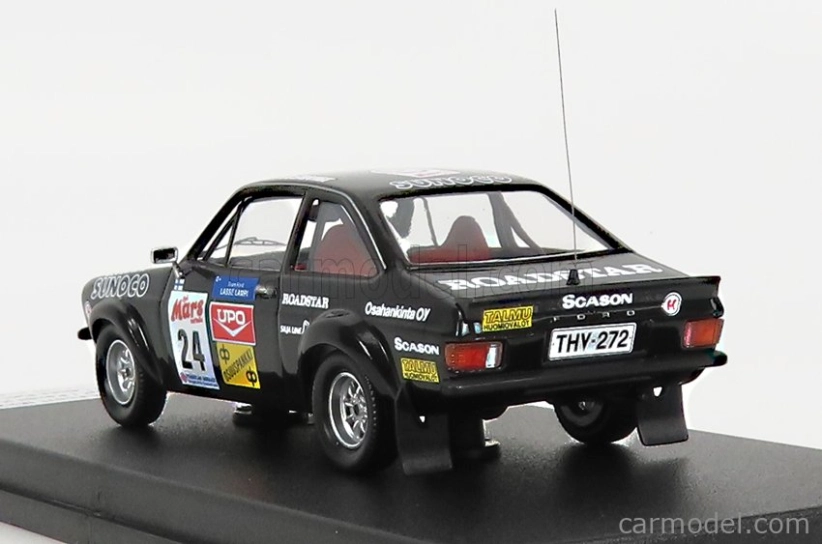 Trofeu Ford england Escort Mkii N 24 Rally 1000 Lakes 1979 L.lampi - P.kuukkala 1:43 Black