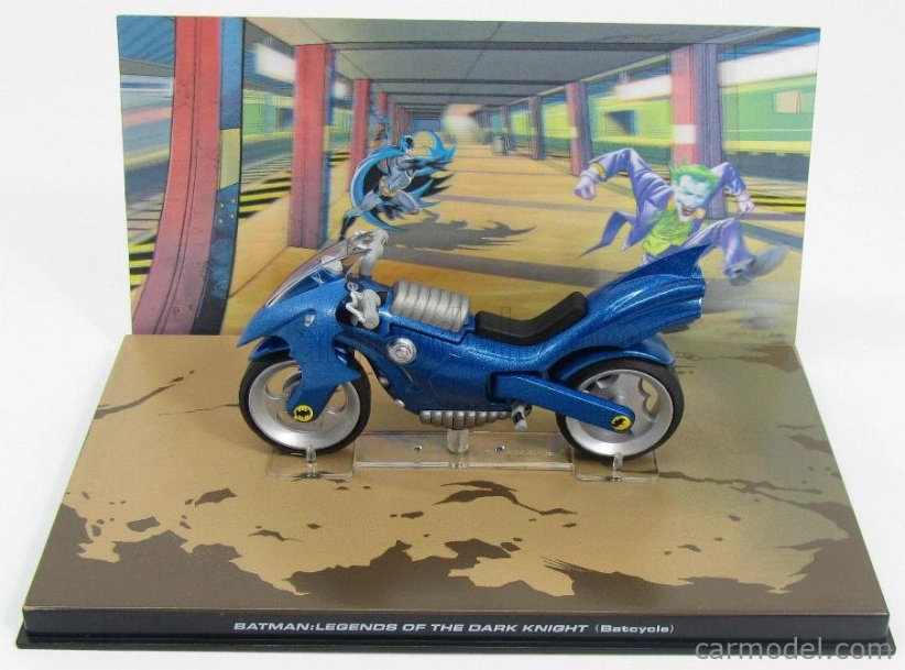 Edicola Batman Batcycle - Legend Of The Dark Knight 1:18 Blue Met