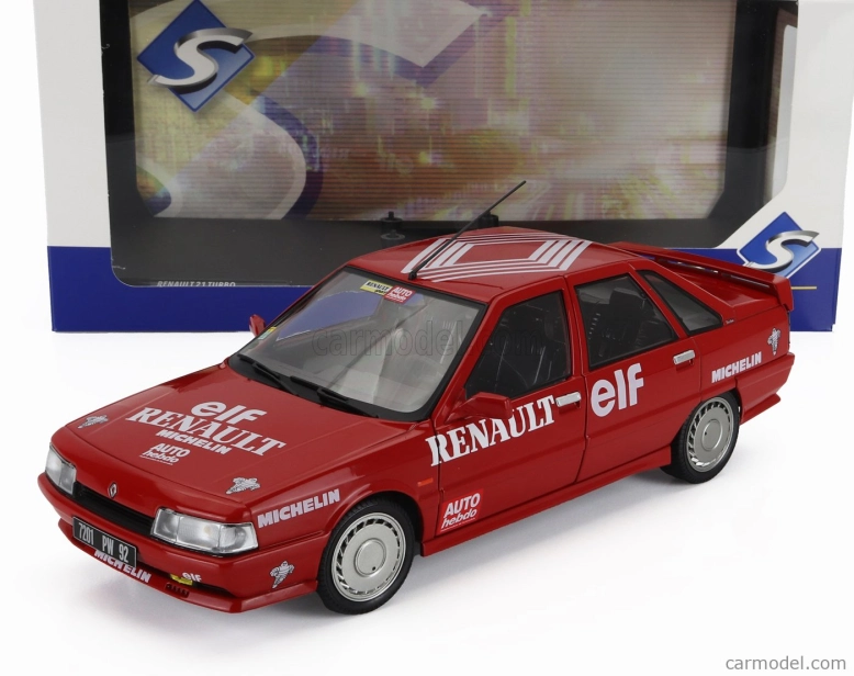 Solido Renault R21 Mki Turbo Rýchlostný rekord Vitesse Sur Glace 1988 - rekord na ľade 1:18 Červená