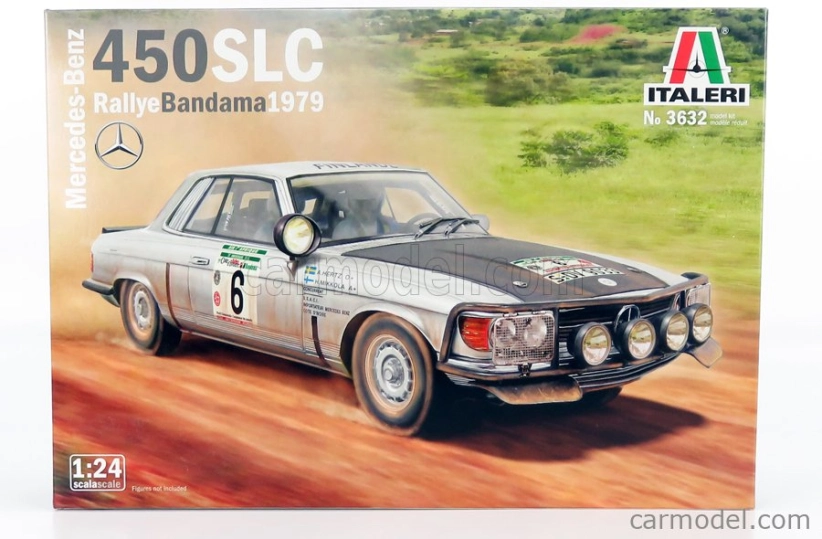 Italeri Mercedes benz S-class 450 Slc 5.0 N 6 Winner Rally Bandama 1979 Hannu Mikkola - Arne Hertz 1:24 /