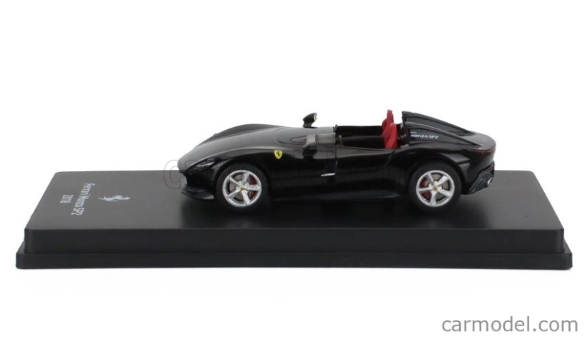 Edicola Ferrari Monza Sp2 2018 - Con Vetrina - With Showcase 1:64 Nová Černá Daytona Met