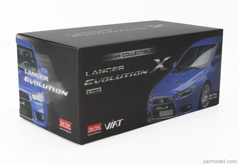 Sun-star Mitsubishi Lancer Evo X 2007 1:18 Blue Met