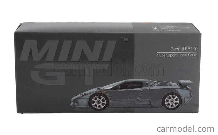 Mini-gt Bugatti Eb110 Super Sports Lhd 1995 1:64 Grey