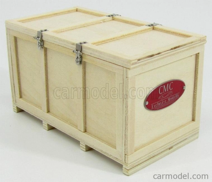 Cmc Mercedes Benz Lo2750 plošinový nákladný automobil s dreveným boxom Car Transporter 1936 1:18 sivé drevo