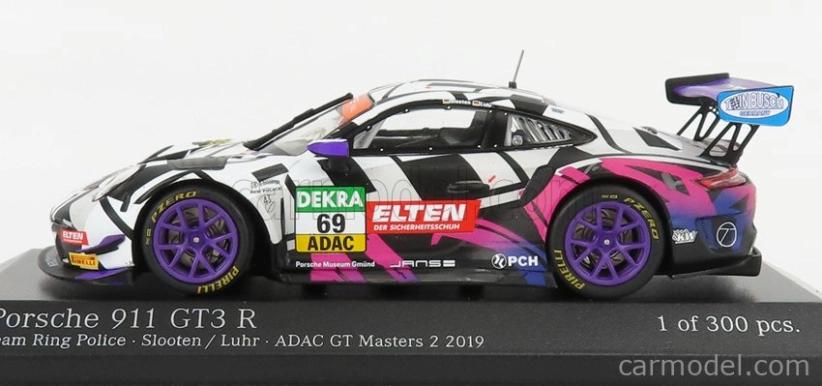 Minichamps Porsche 911 991-2 Gt3-r Iron Force By Ring Police Team N 69 1:43