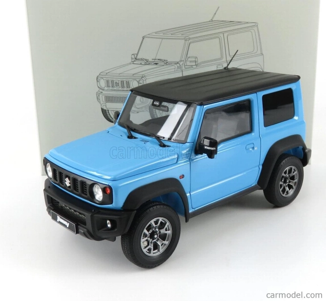 LCD model Suzuki Jimny Sierra 2018 1:18 Modrá
