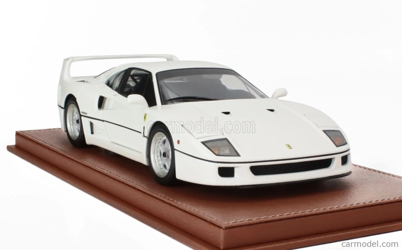 Bbr-models Ferrari F40 1987 - Con Vetrina - With Showcase 1:18 Bianco Avus - Bílá