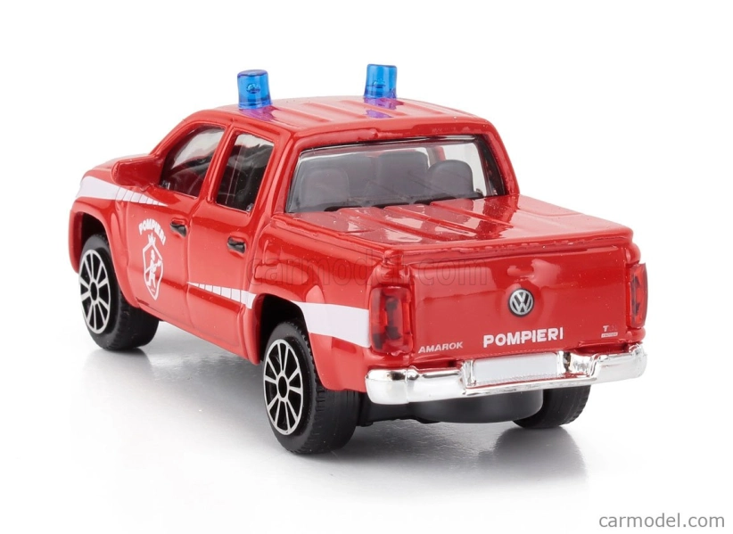 Bburago Volkswagen Amarok Pick-up Vigili Del Fuoco 2019 1:43 červeno-biela