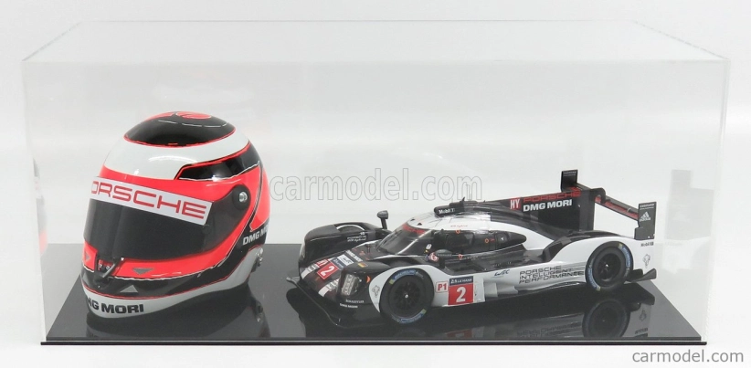 Vetrina display box Vetrina display box Pre 1/18 auto a 1/2 prilby - Base Nera - Black Base - Lungh.lenght Cm 44.0 X Largh.width Cm 20.0 X Alt.height Cm 18.3 (altezza Interna Cm 17.4 ) - Car And Helmet Not Included 1:12 Plastic Display