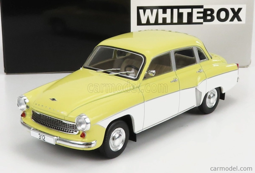 Whitebox Wartburg 312 1965 1:24 Žlutá Bílá