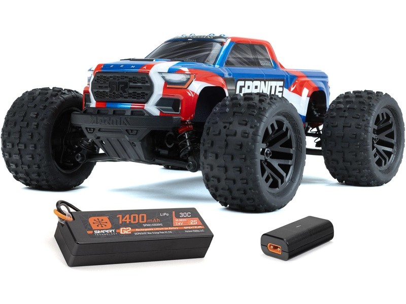 RC auto Arrma Granite Grom 1:18 4WD Smart RTR, červené