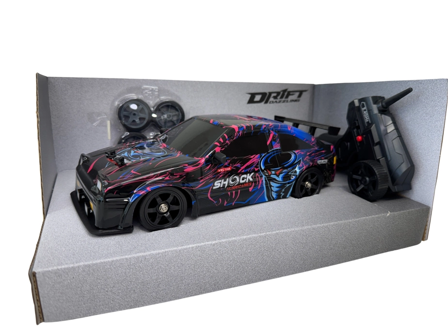 RC driftovací auto Toyota, světla, kouř, RTR sada, 1:16 4WD