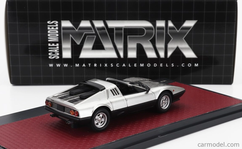 Modely v mierke Matrix Ferrari 512bb Targa Straman 1978 1:43 Silver Black