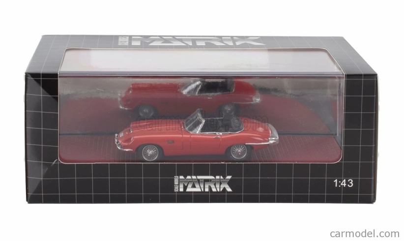Matrix scale models Jaguar E-type Frua Roadster Open 1964 1:43 Red